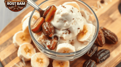 آموزش تهیه دسر یخی خرما و موز